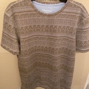 Small bronze & blue shirt